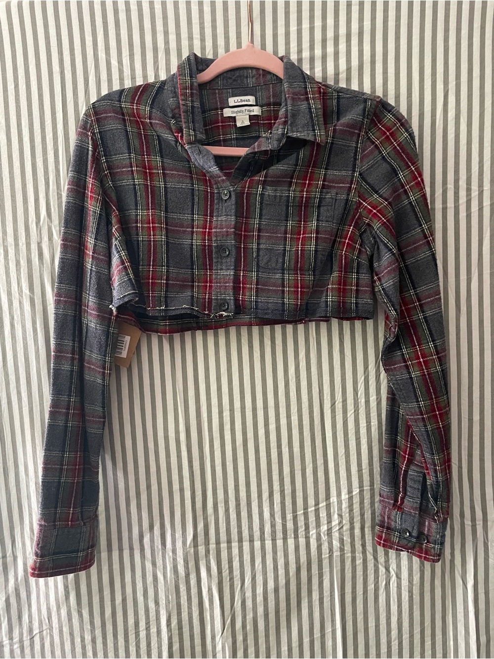 Flannel Crop Top